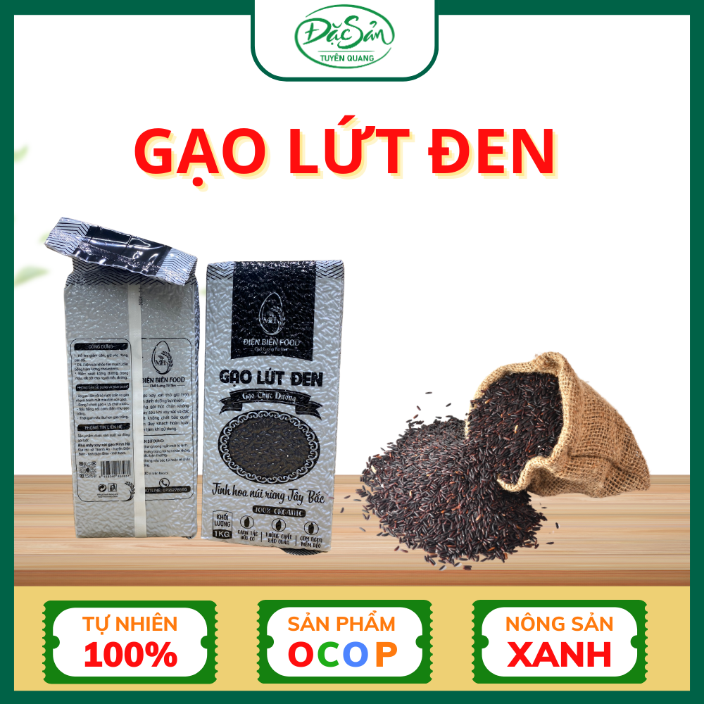 Gạo Lứt Đen Điện Biên 1kg