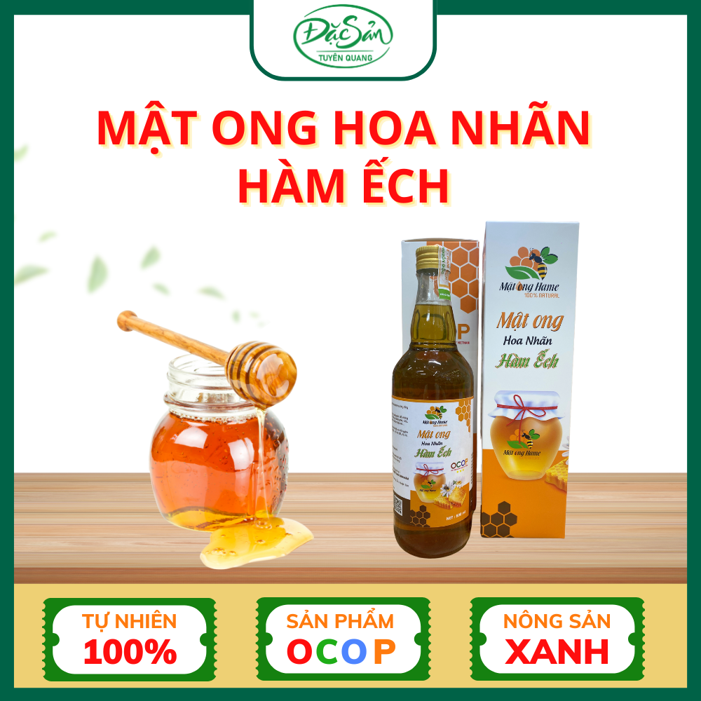 Mật Ong Hoa Nhãn Hàm Ếch 500ml