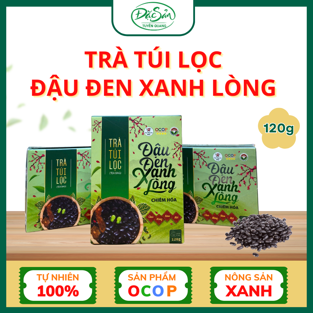 Trà Đậu Đen Xanh Lòng - Chiêm Hóa 120g
