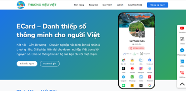 ECardOnline.vn - Danh Thiếp Điện Tử Chuyên Nghiệp, Liên Kết 1 Chạm
