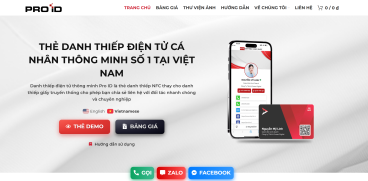 Pro ID (Proid.vn) | Danh Thiếp Điện Tử Thông Minh – “Chạm Là Lưu Lại”