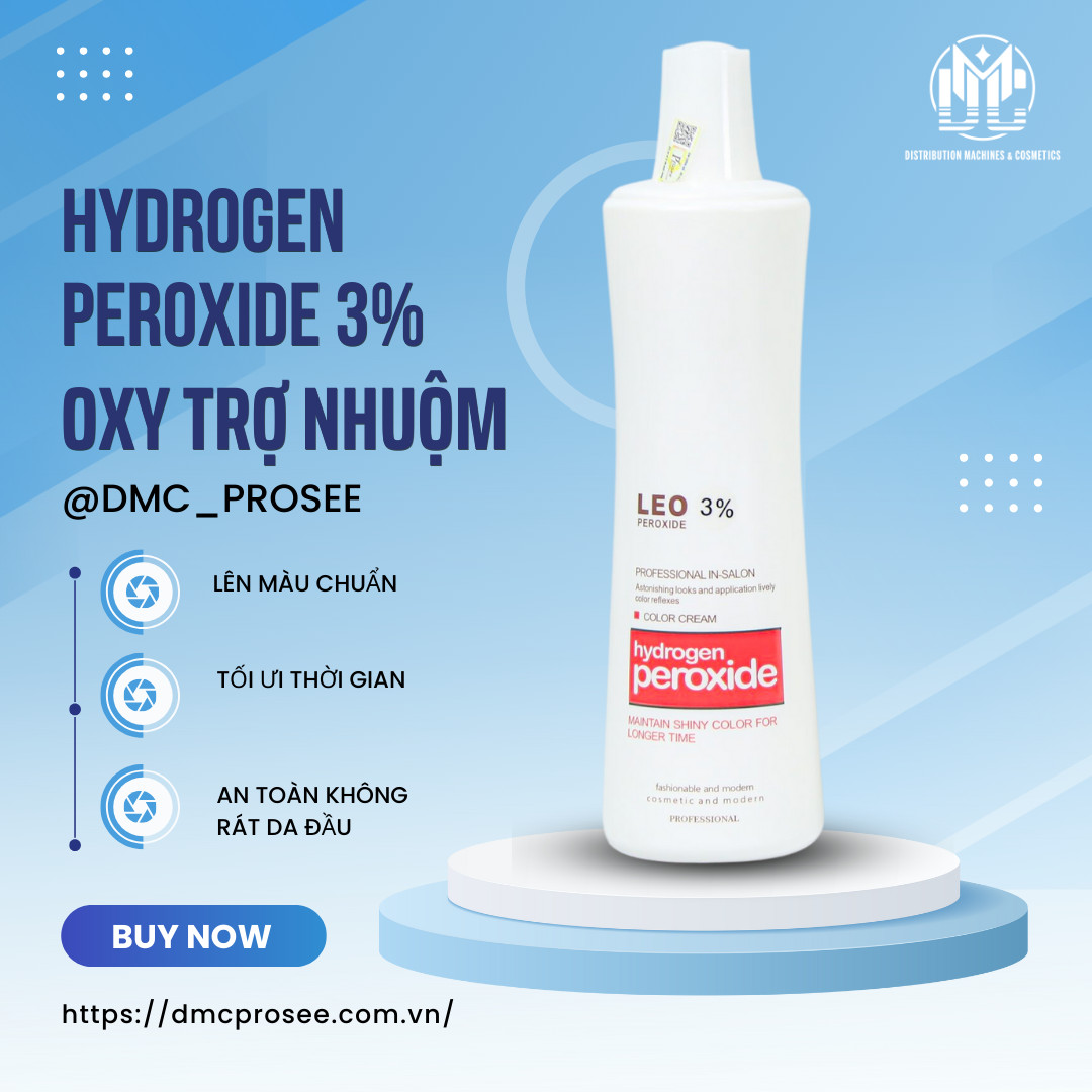Oxy trợ nhuộm Leo 3%  Hydrogen  Peroxide