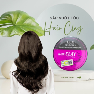 Sáp Vuốt Tóc Tạo Kiểu Giữ nếp lâu dài LEO Hair Clay Prosee 100g